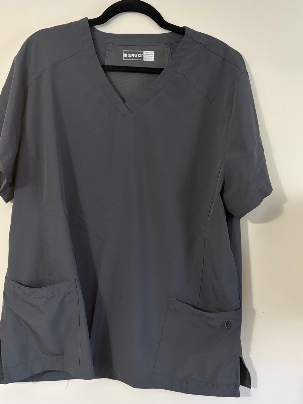 3-pack Women's Charcoal V-Neck Scrub Top